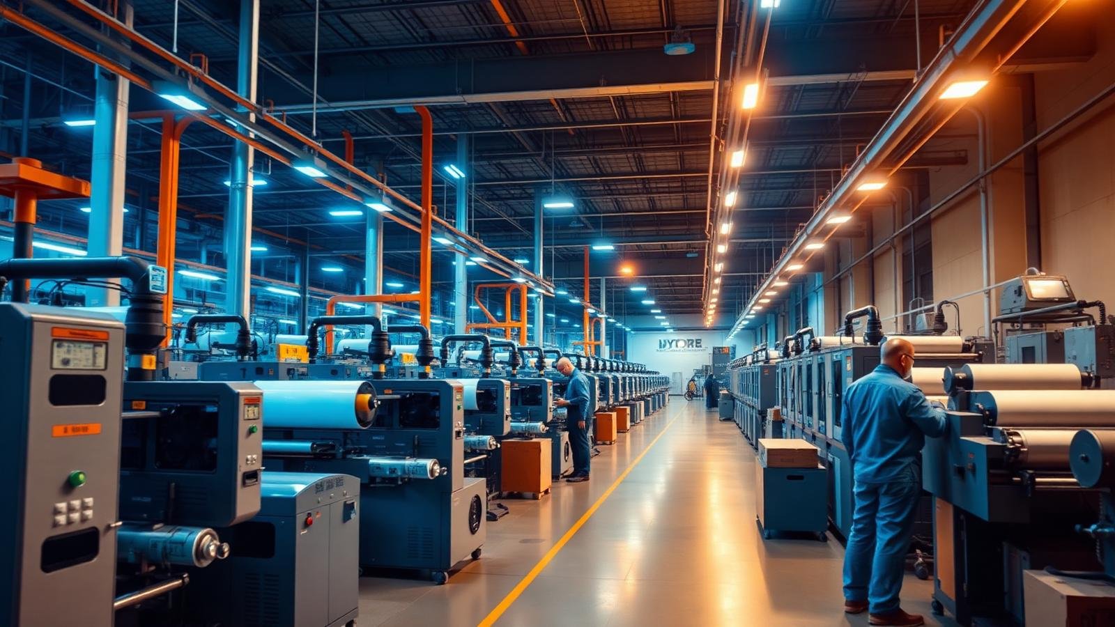HR Industries machinery manufacturing facility